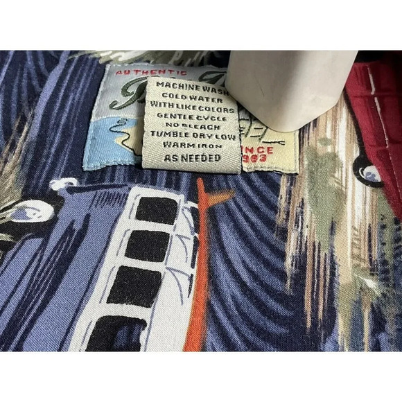 Big Dogs Mens Nature Hawaiian AOP Car Print Short Sleeve Shirt Size Large - Picture 7 of 8